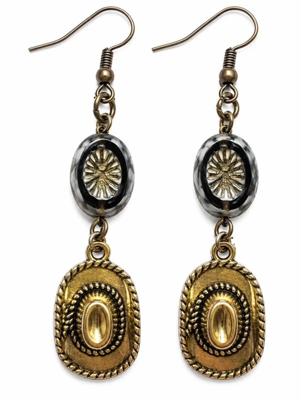 Western Cowboy Hat Dangle Earrings | western dangled earrings